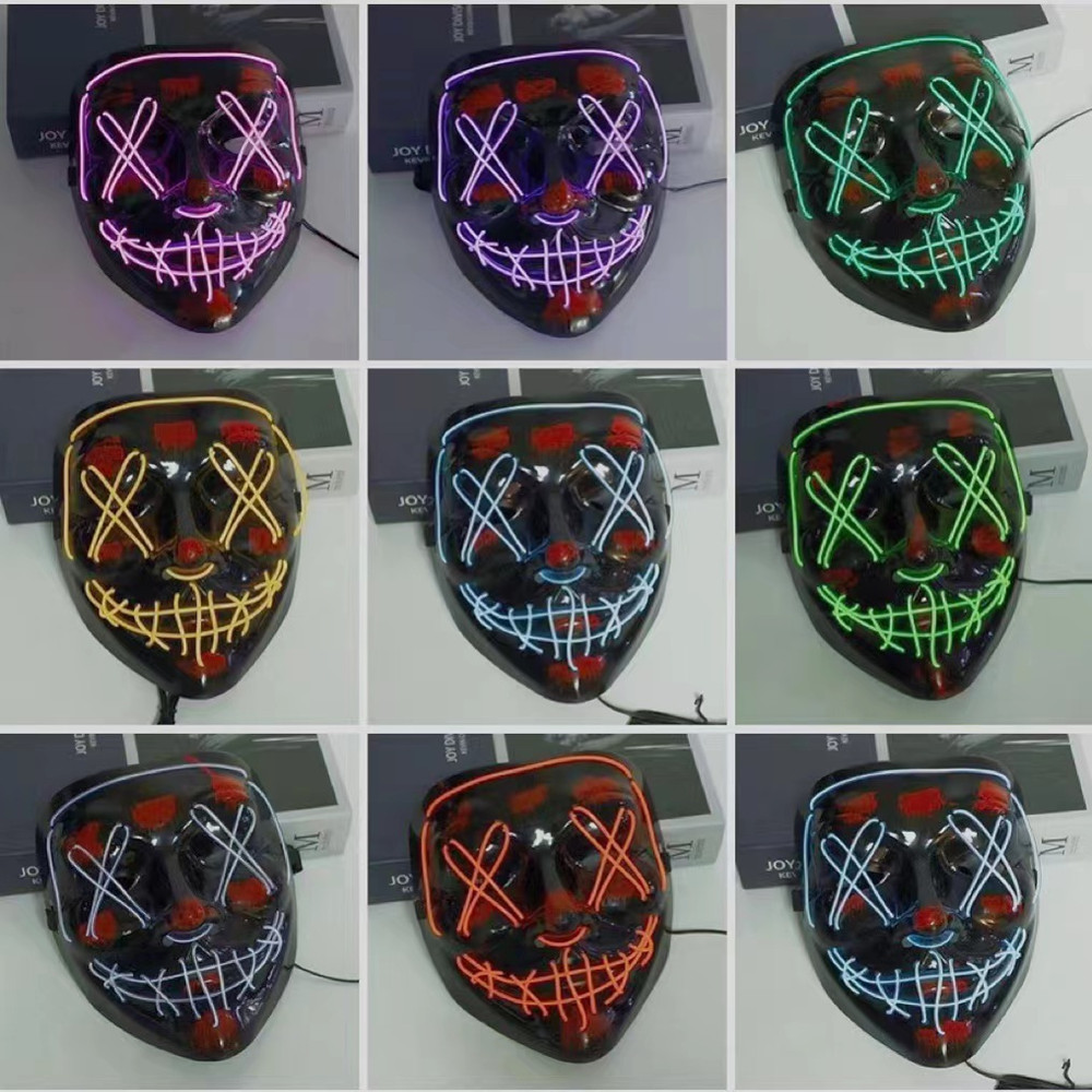 Halloween Masks For Men Women  - đánh giá và giá Led Purge Mask Halloween