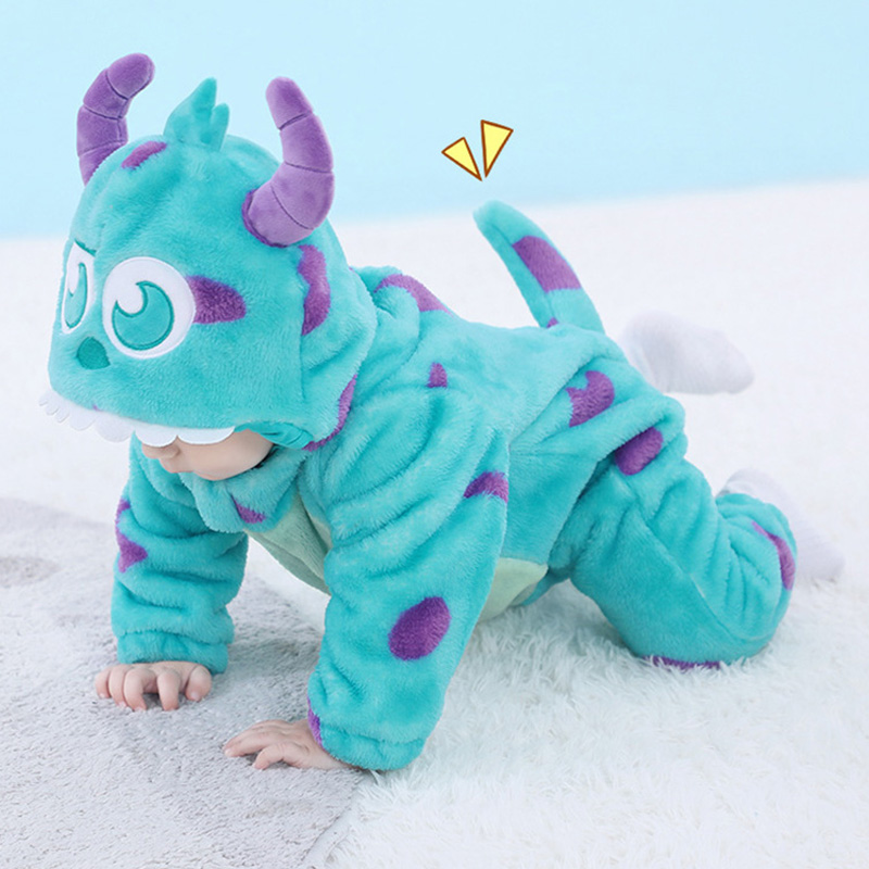 Baby Sully Romper Blue Warm On - đánh giá và giá Spiderman Jumpsuit Kids