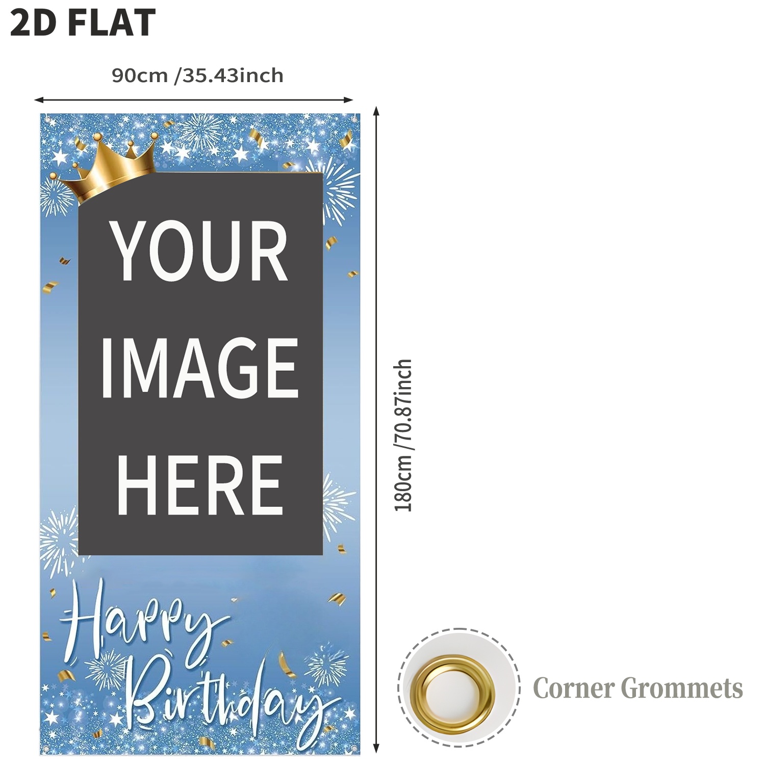 Custom Blue Color Happy Birthd - đánh giá và giá Party Supplies