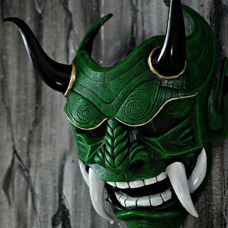 Hannya Mặt Nạ Quỷ Nhật Bản Oni - đánh giá và giá Led Purge Mask Halloween