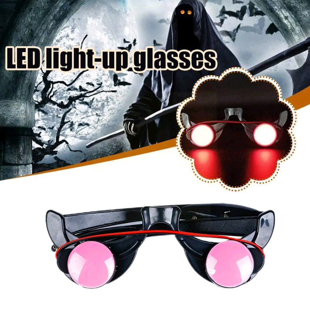 Halloween Horror Red Eye Glass - đánh giá và giá Glow In The Dark Party Glasses