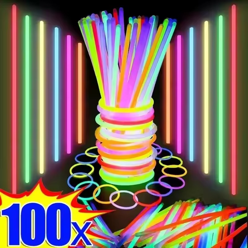 50/100Pcs Fluorescence Sticks  - đánh giá và giá Glow In The Dark Party Glasses